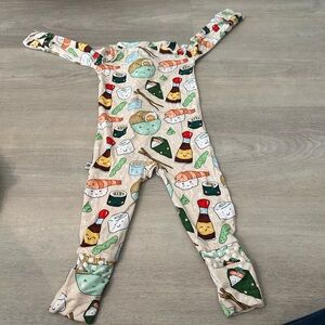 Adorable Sushi Print Kids Pajamas